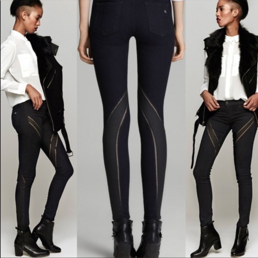 Rag & Bone ribbon midnight jeans